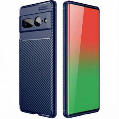 imoshion Carbon Softcase Backcover Google Pixel 7 Pro - Blauw