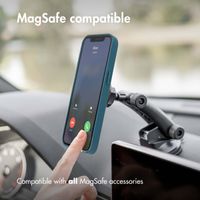 Accezz Leather Backcover met MagSafe Apple iPhone 14 Pro Max - Donkerblauw