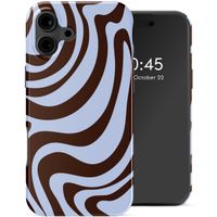 Selencia Vivid Backcover Apple iPhone 16 - Dream Swirl Chocolate