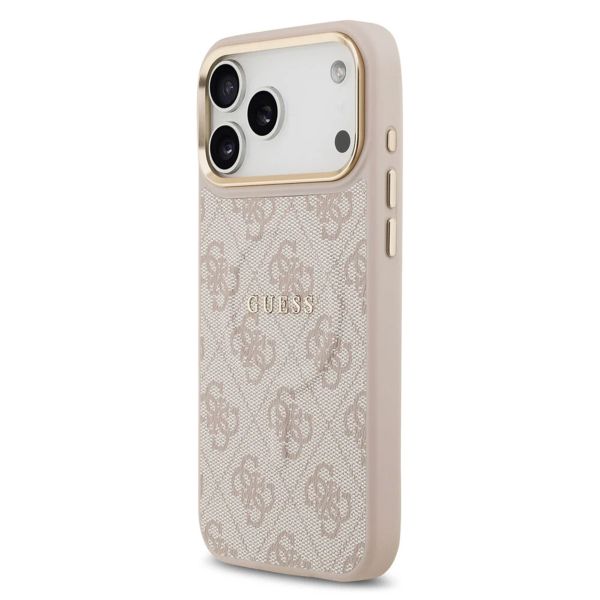 Guess Classic 4G Logo Backcover met MagSafe Apple iPhone 17 Pro Max - Roze