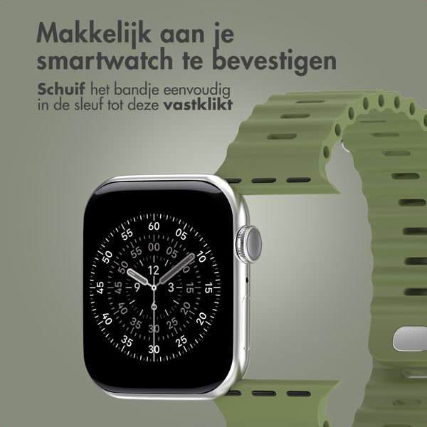 Accezz Ocean bandje Apple Watch | 38/40/41/42 mm - Khaki