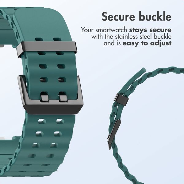 imoshion Ocean Silicone Band Samsung Galaxy Watch 9 (40/44mm) / Watch 8 (40/44mm) / Classic (46mm) - Dark Green