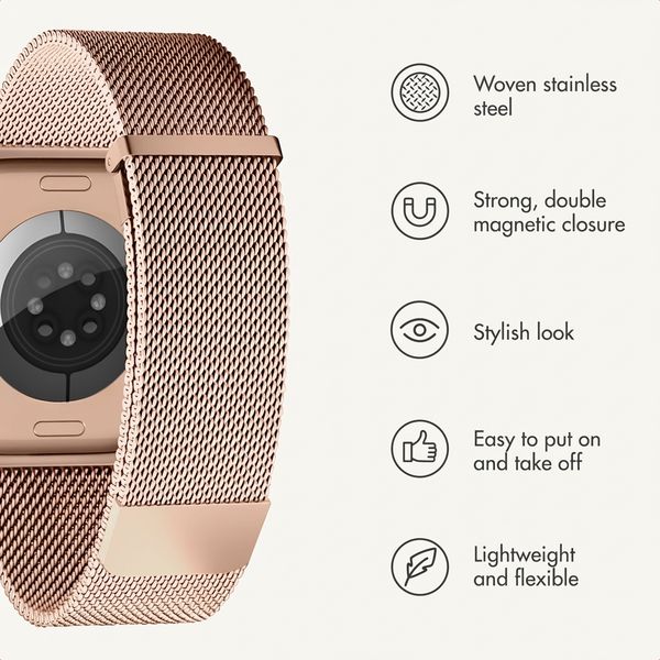 imoshion Milanese Magnetic Band Apple Watch | 38/40/41/42 mm - Rose Gold