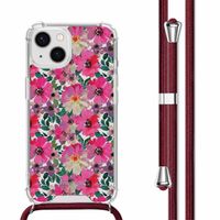 imoshion Design hoesje met koord iPhone 14 - Flower Water