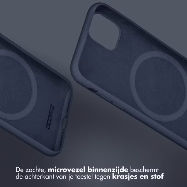 Accezz Liquid Silicone Backcover met MagSafe Apple iPhone 16 Pro - Donkerblauw