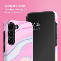 Selencia Vivid Backcover Samsung Galaxy S23 - Pastel Lipstick Marble