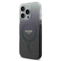 Guess MagSafe IML Glitter Gradient Case Apple iPhone 16 Pro Max - Zwart