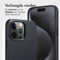 Accezz Leather Bookcase 2-in-1 met MagSafe Apple iPhone 15 Pro Max - Onyx Black