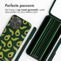 imoshion Siliconen design hoesje met koord iPhone 15 Pro Max - Avocado Green