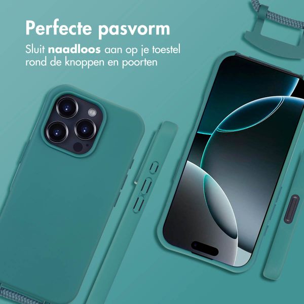imoshion Color Backcover met afneembaar koord MagSafe Apple iPhone 16 Pro Max - Donkergroen
