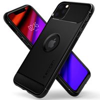 Spigen Rugged Armor Backcover iPhone 11 Pro - Zwart