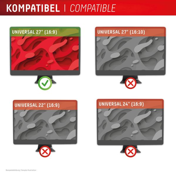 Displex Privacy Safe Magnetische Screenprotector Desktop 27 inch - Universeel - 16:9