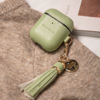 Selencia Yara Slang Hoesje AirPods 1 / 2 - Groen