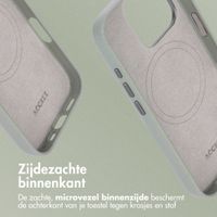 Accezz MagSafe Leather Backcover Apple iPhone 16 Pro - Light Grey