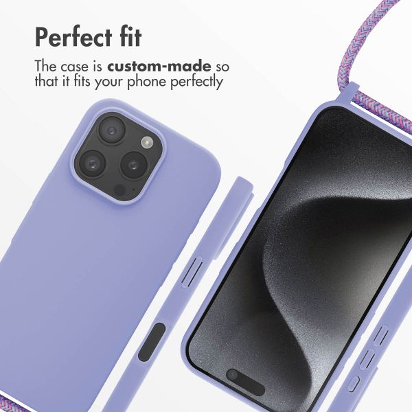 imoshion Silicone Case with Strap Apple iPhone 16 Pro - Purple