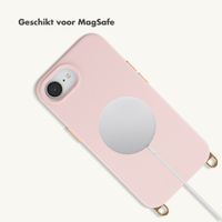 Selencia Rivièra MagSafe Backcover met afneembare haakjes Apple iPhone 17e / 16e - Sorbet Pink