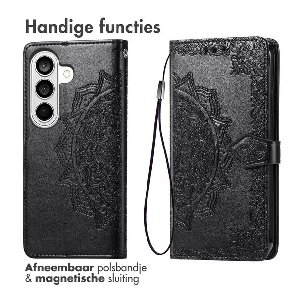 imoshion Mandala Bookcase Samsung Galaxy S26 - Zwart