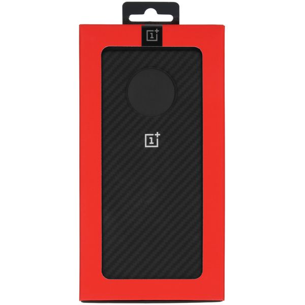 OnePlus Carbon Protective Backcover OnePlus 7T - Zwart