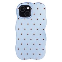 Selencia Vivid Wavy Backcover met MagSafe Apple iPhone 15 - Happy Dots Digital Sky
