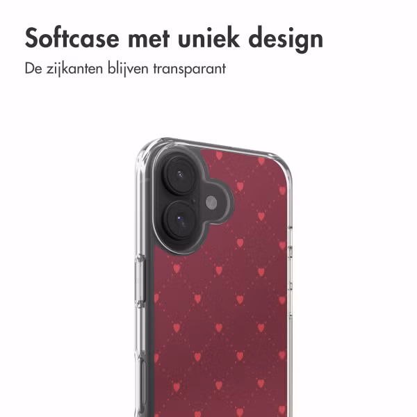 imoshion Design hoesje Apple iPhone 17 - Crush Check Coral Dust