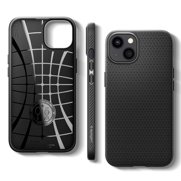 Spigen Liquid Air™ Backcover Apple iPhone 13 - Zwart