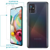 imoshion Screenprotector Folie 3 Pack + Camera Protector Glas Samsung Galaxy A71