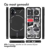 imoshion Brushed Backcover Nothing Phone (2a) / (2a) Plus - Zwart