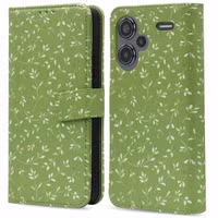imoshion Design Bookcase Xiaomi Redmi Note 13 Pro Plus (5G) - Green Flowers