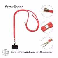 imoshion Universeel telefoonkoord - Koraal Roze