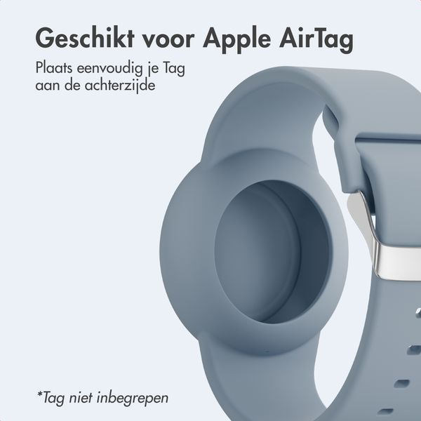 imoshion AirTag Kinderarmband - Houder voor Apple AirTag - One Size - Grayish Blue