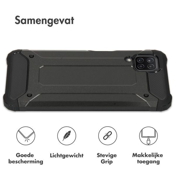 imoshion Rugged Xtreme Backcover Samsung Galaxy A12 - Zwart