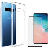 imoshion Anti-Shock Backcover + Premium Screenprotector Galaxy S10