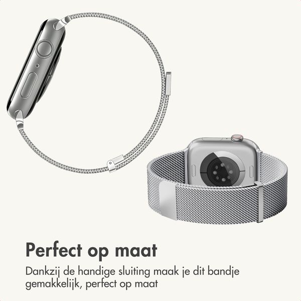 imoshion Milanees magnetisch bandje Apple Watch | 38/40/41/42 mm - Zilver