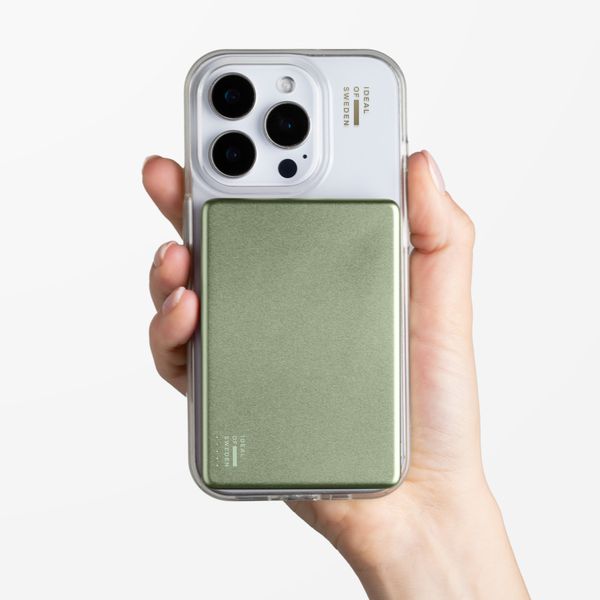 iDeal of Sweden Slim MagSafe Powerbank 5.000 mAh - Draadloze powerbank - Sage Green