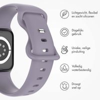 imoshion Siliconen⁺ bandje Apple Watch Series 1 t/m 9 / SE (38/40/41 mm) | Series 10 / 11 (42 mm) - Maat S/M - Lavender