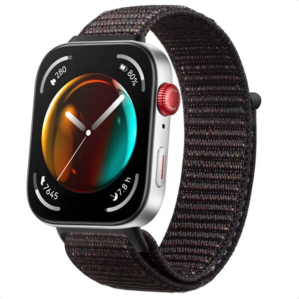 imoshion Nylon bandje voor de Huawei Watch Fit 4 / 4 Pro - Zwart