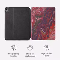 Selencia Vivid tablethoes Apple iPad Air 11 inch (2025) M3 / (2024) M2 / Air 5 (2022) / Air 4 (2020) - Marble Plum