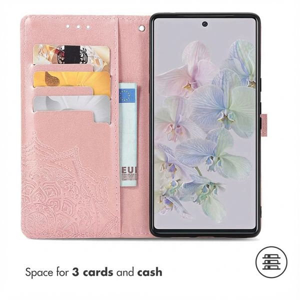 imoshion Mandala Bookcase Google Pixel 6a - Rosé Goud