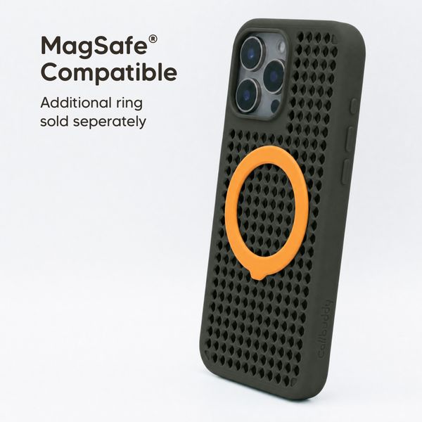 Callbuddy Hoesje met Strap Apple iPhone 16 Pro Max - Camo Orange