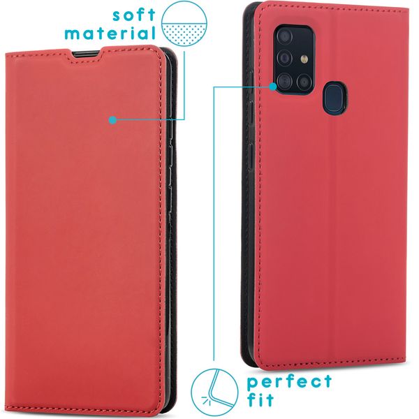 imoshion Slim Folio Bookcase Samsung Galaxy A21s - Rood