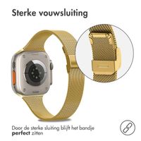 imoshion Milanees vouwbandje Apple Watch Series 1 t/m 11 / SE / Ultra (44/45/46/49 mm) - Goud