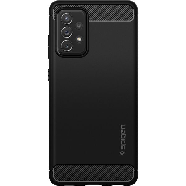 Spigen Rugged Armor Backcover Samsung Galaxy A72 - Zwart