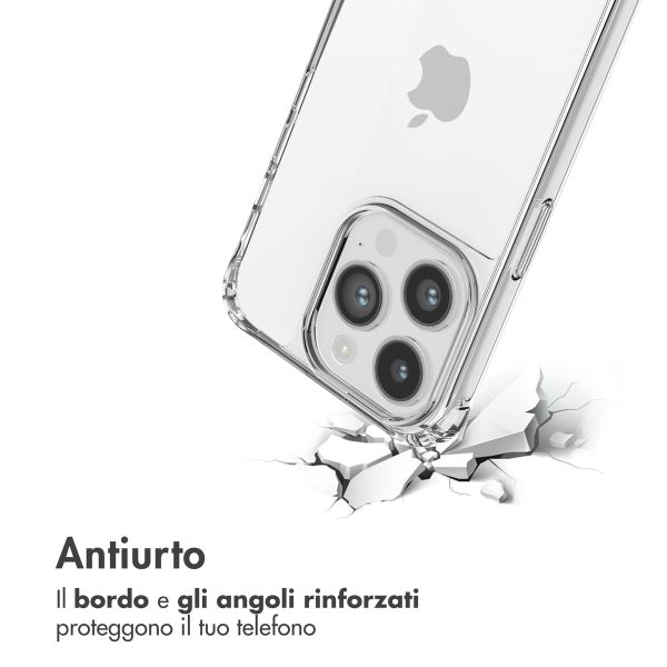 imoshion Backcover met koord + armband Apple iPhone 14 Pro - Parels Hartjes