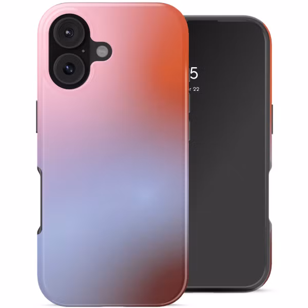 Selencia Vivid Backcover met MagSafe Apple iPhone 17 - Gradient Soft Blush