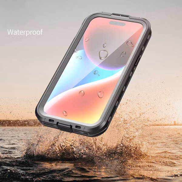Redpepper Dot Plus Waterproof Backcover Apple iPhone 15 - Zwart
