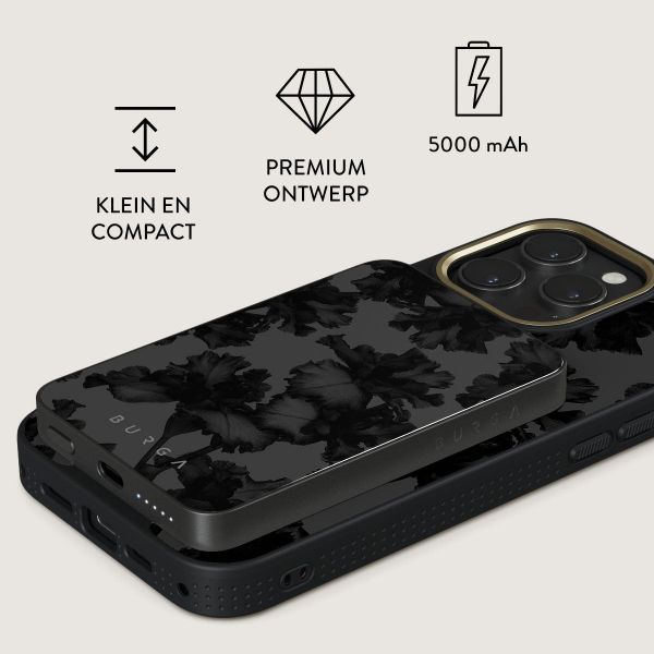 Burga Magnetic Powerbank 5.000 mAh - Geschikt voor MagSafe en Qi2 | Nocturnal - Gunmetal