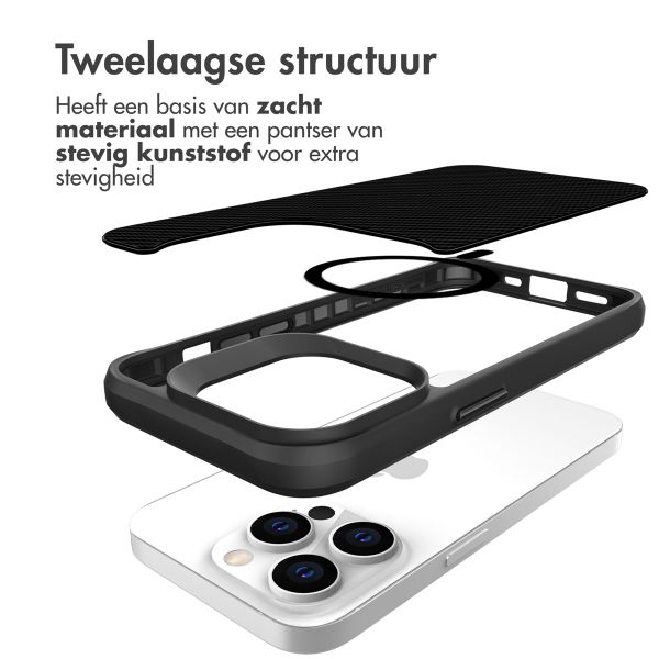 imoshion Rugged Hybrid Carbon Case met MagSafe Apple iPhone 14 Pro - Zwart