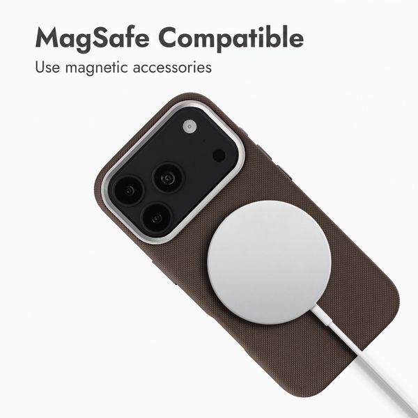 Accezz Mesh Back Cover with MagSafe Apple iPhone 17 Pro - Brown