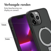 Accezz Ring Stand Backcover met MagSafe Apple iPhone 13 Pro Max - Zwart