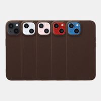 imoshion Texture Backcover Apple iPhone 14 / 13 - Donkerbruin